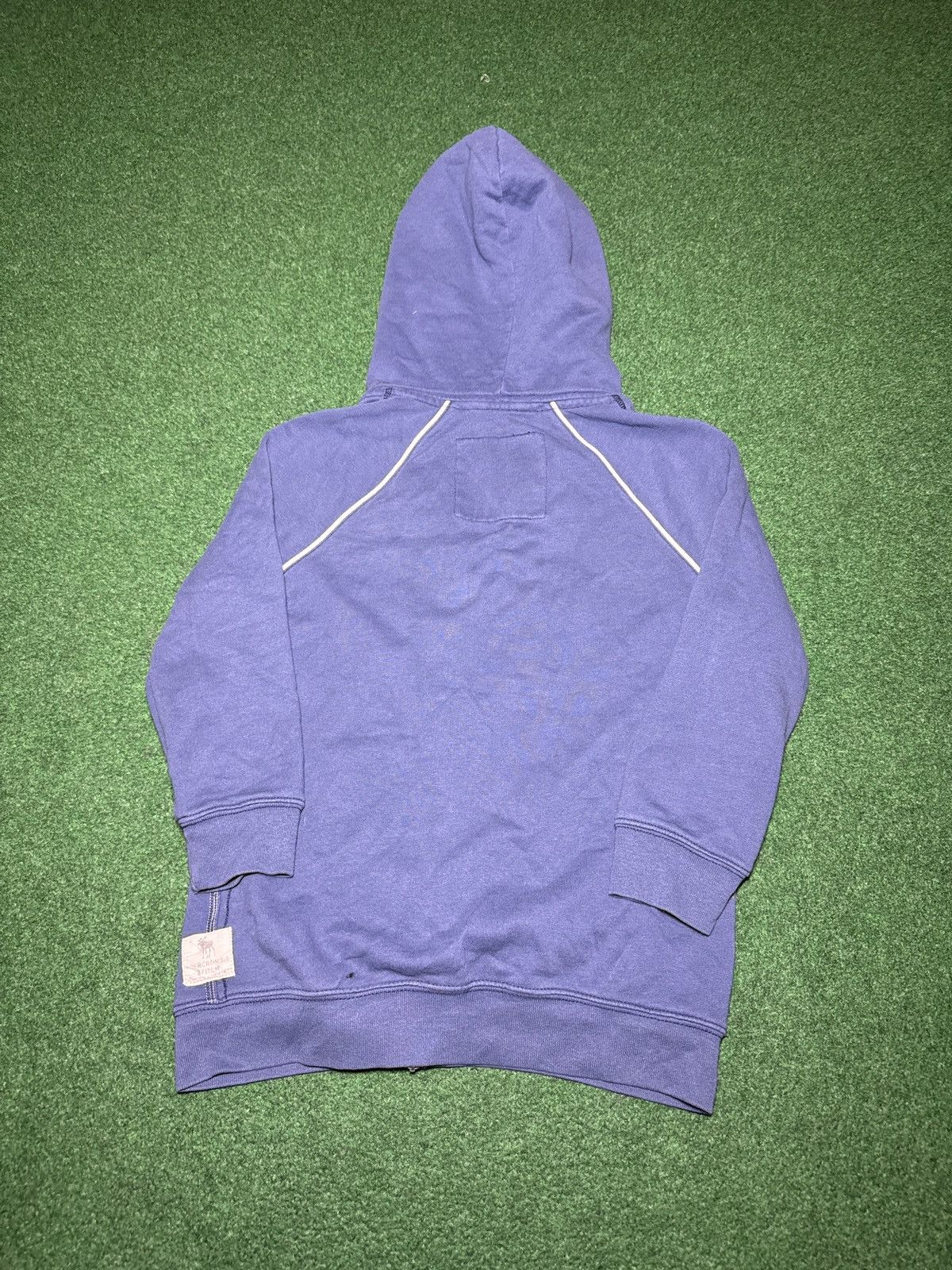 Abercrombie & Fitch Vintage Y2K Abercrombie Fitch Petit Blue Full Zip Hoodie Size M / US 6-8 / IT 42-44 - 4 Thumbnail