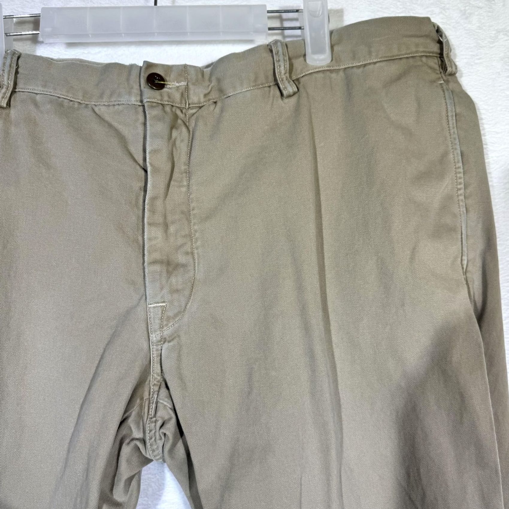 Polo Ralph Lauren VINTAGE Polo Ralph Lauren Pants Mens 40x30 Khaki Classic Fit Casual Chino Flat Front Size US L / EU 52-54 / 3 - 7 Thumbnail
