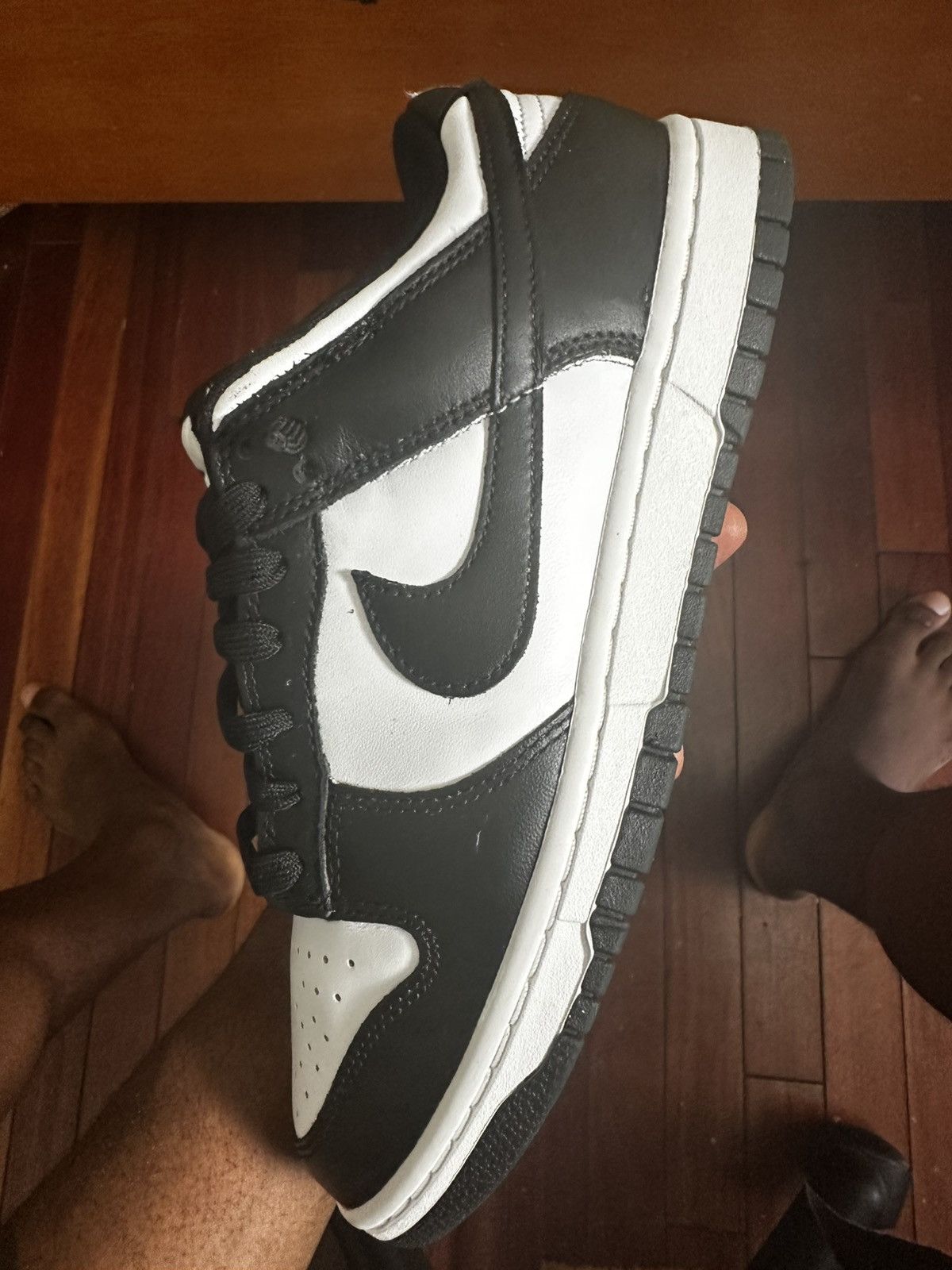 Nike Nike Dunk Low Retro “Panda” Black White Men’s Size 8.5 Size US 8.5 / EU 41-42 - 2 Thumbnail