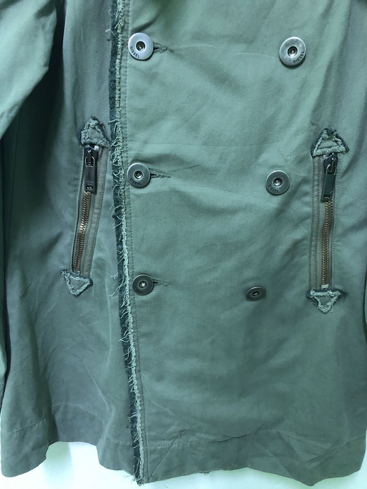 Diesel Rare Vintage Diesel Double-Breasted Chore Jacket Japan Punk Size US S / EU 44-46 / 1 - 6 Thumbnail