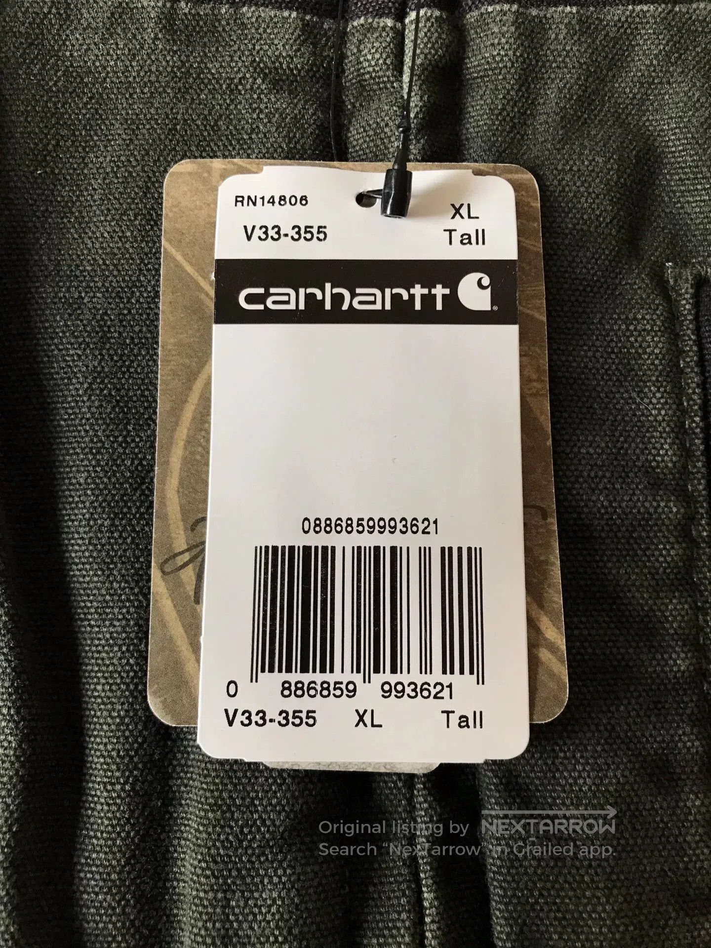 Carhartt Carhartt V33 Washed Canvas Work Vest. Size US XL / EU 56 / 4 - 8 Thumbnail