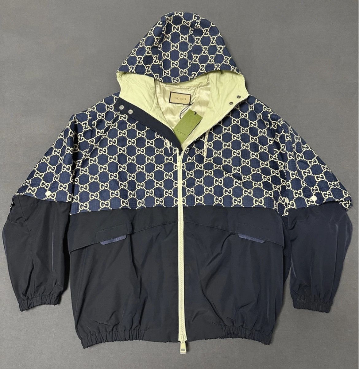 Gucci Gucci GG ripstop leath jacket windbreaker Size US L / EU 52-54 / 3 - 2 Thumbnail