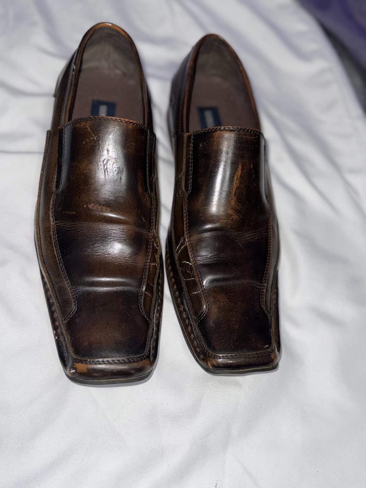 Giorgio Brutini Giorgio Brutini Men's 159042 Slip-On Brown Leather Loafer Size US 9 / EU 42 - 1 Thumbnail