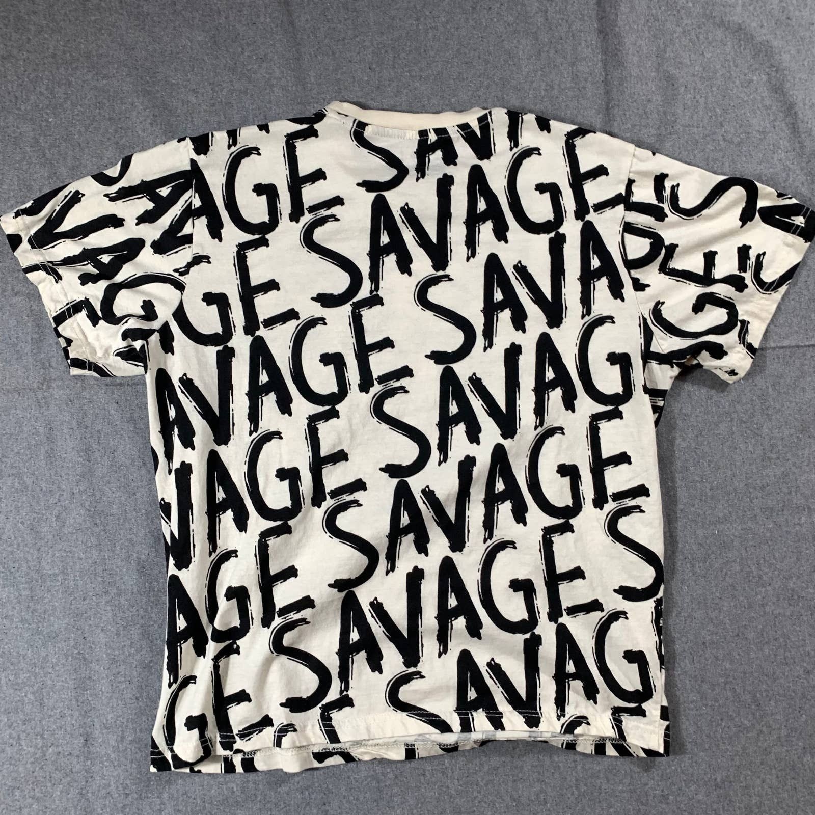 Southpole South Pole Savage Tiger Shirt Women Large White Short Sleeve Size L / US 10 / IT 46 - 2 Thumbnail
