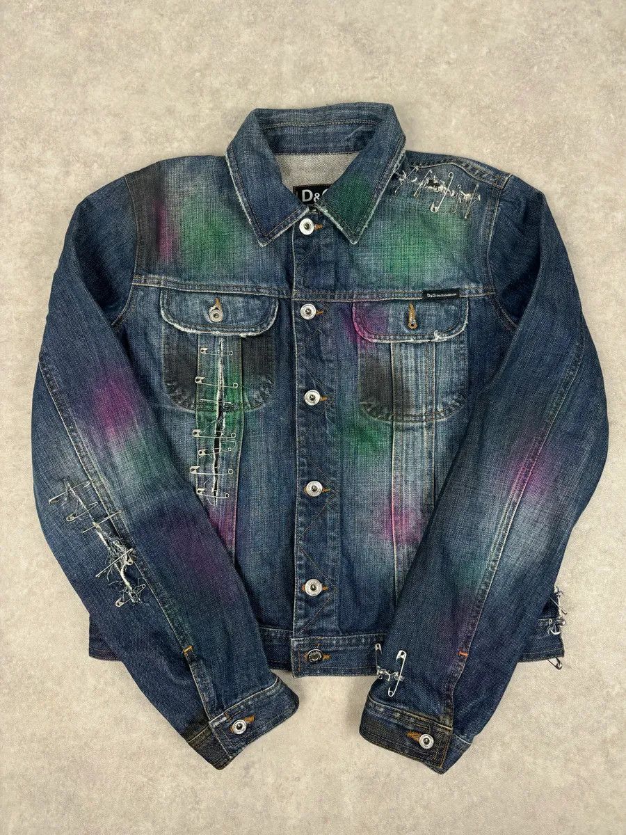 Dolce & Gabbana × Vintage Dolce & Gabbana Astro Biker Cafe denim