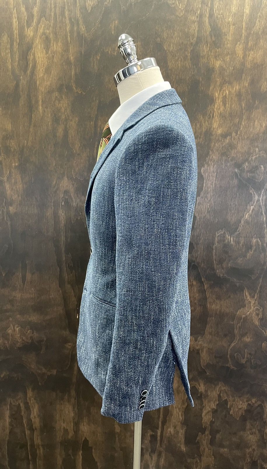 John Varvatos Textured Tweed Buckingham Jacket Size 38R - 5 Thumbnail