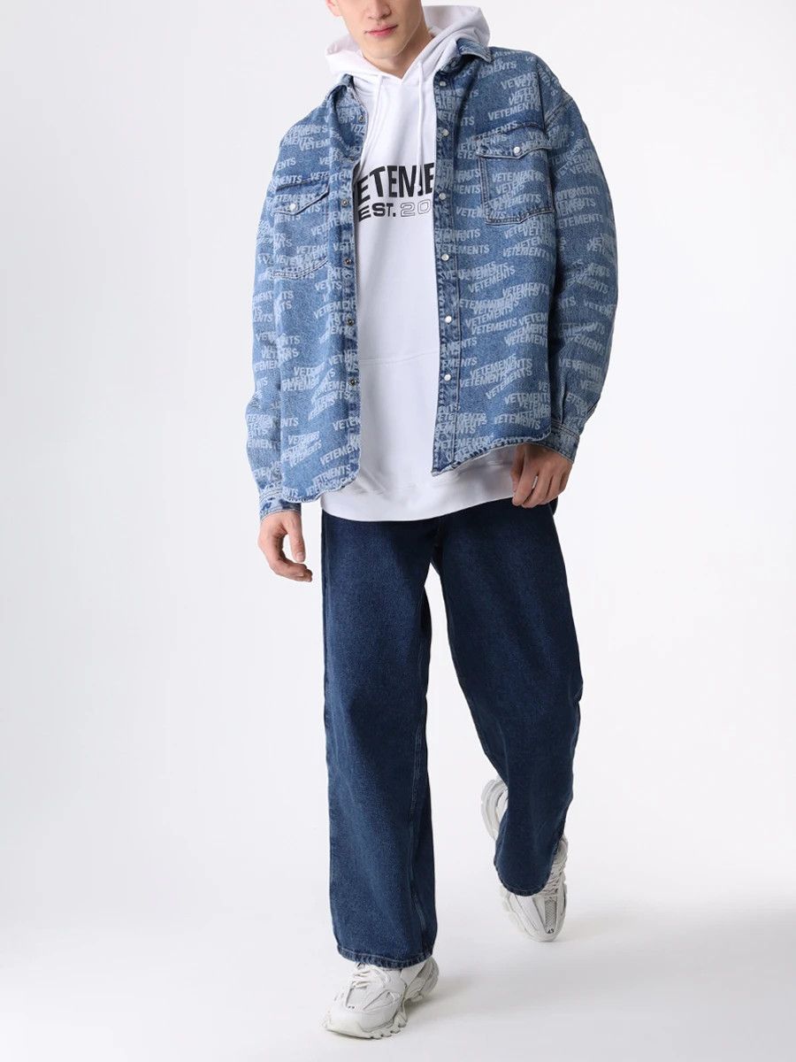 Vetements o1y0924 Denim Shirt in Blue Size US S / EU 44-46 / 1 - 2 Thumbnail