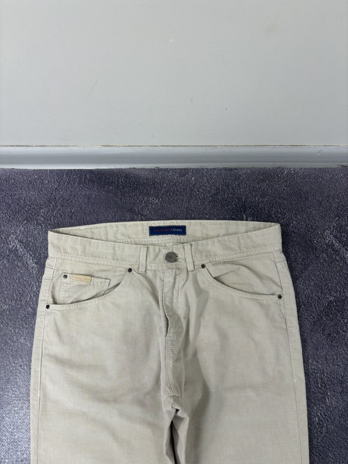 Trussardi × Vintage Vintage Trussardi Men’s Slim Straight Fit Luxury Pants Jeans Size US 33 - 18 Thumbnail