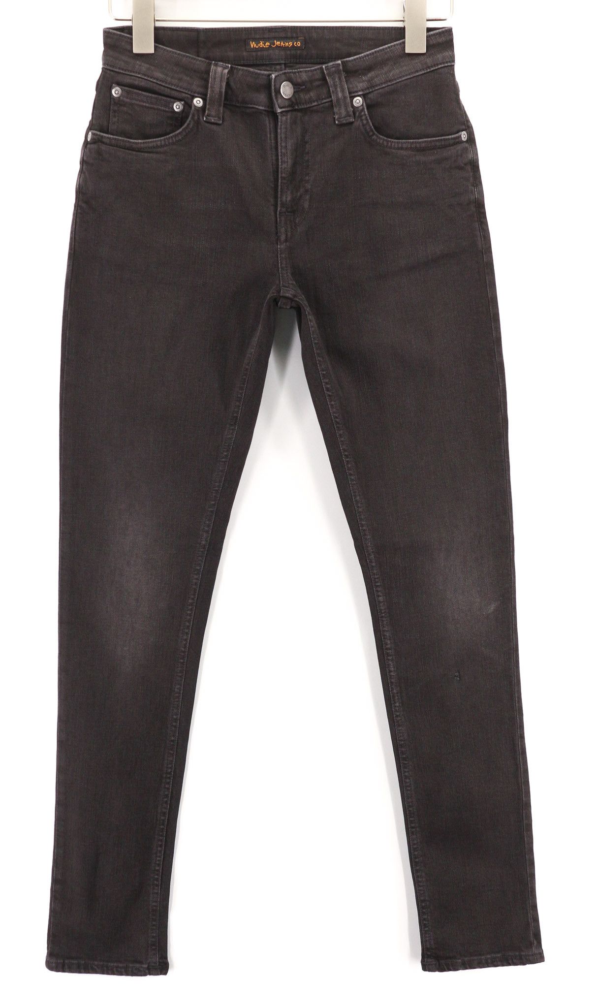 Nudie Jeans SKINNY LIN USED BLACK W29/L32 Organic Cotton Jeans 80432 Size US 29 - 1 Thumbnail