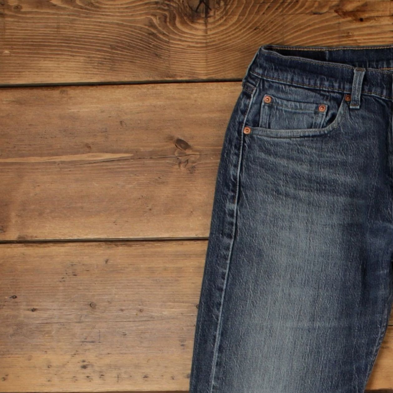 Denime VINTAGE Levis 505 Jeans 31x30 Blue Regular Straight Stonewash Red Tab Denim Jeans 5-Pocket Mens Size US 31 - 7 Thumbnail