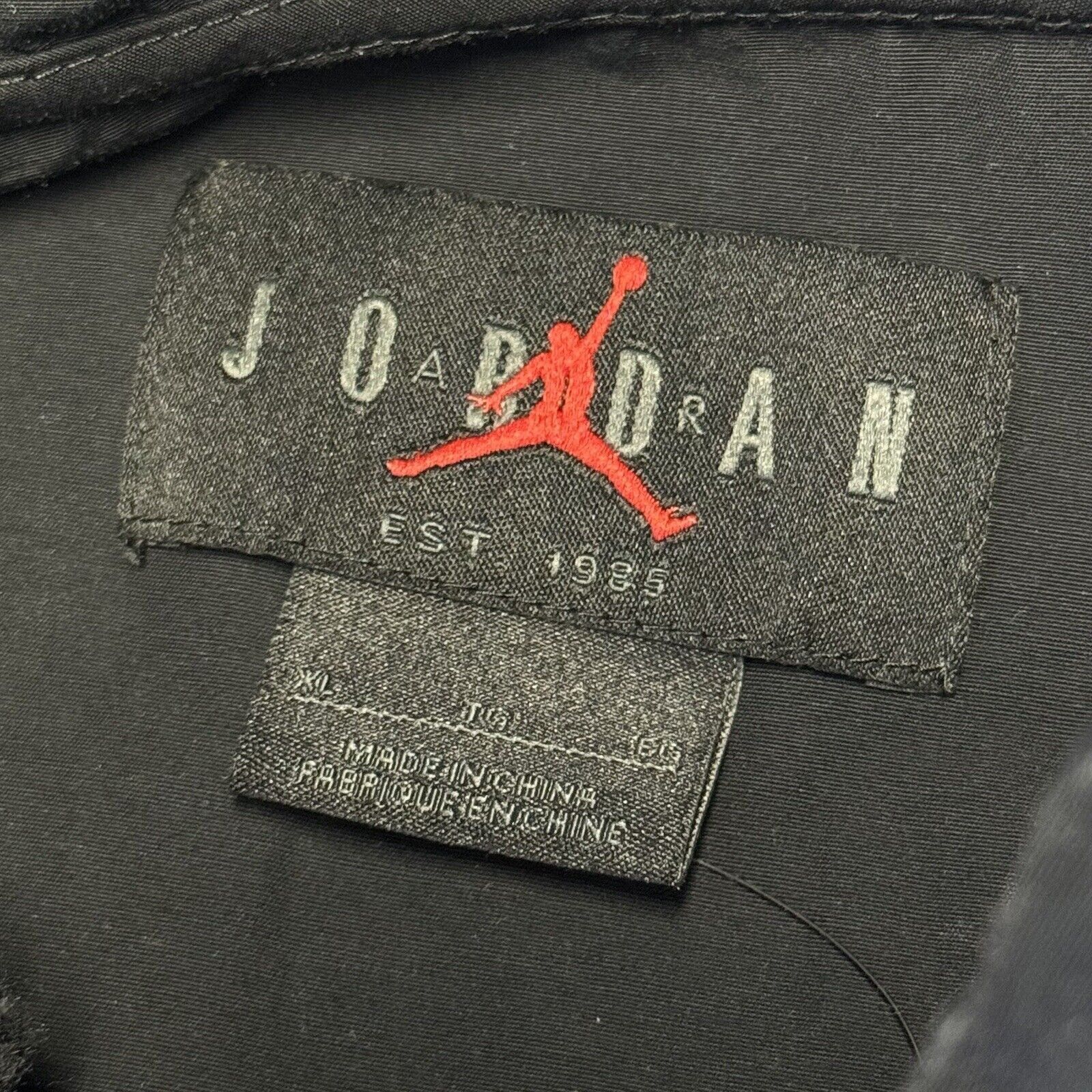 Jordan Brand Vintage Air Jordan Nike Jacket Mens XL Black 1/4 Zip Basketb Size US XL / EU 56 / 4 - 3 Thumbnail