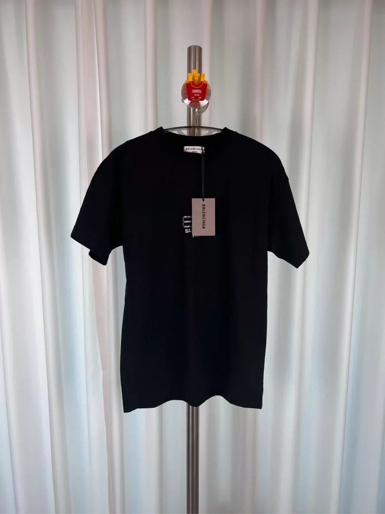 Balenciaga Balenciaga Black rhinestone BB lock logo short sleeve Size US XS / EU 42 / 0 - 1 Thumbnail