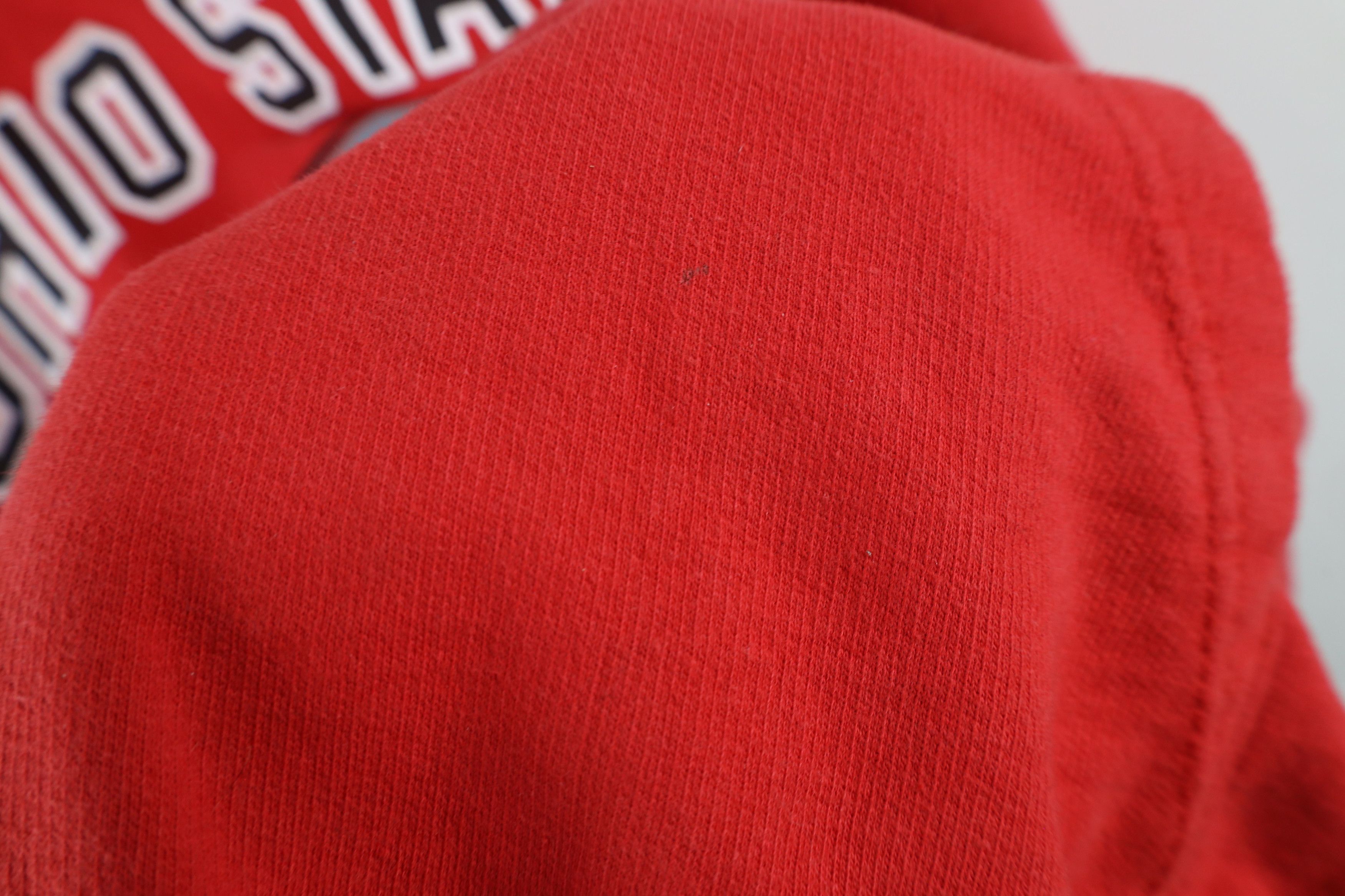 Vintage Vintage 90s Ohio State University Hoodie Sweatshirt Red Size US XL / EU 56 / 4 - 10 Thumbnail