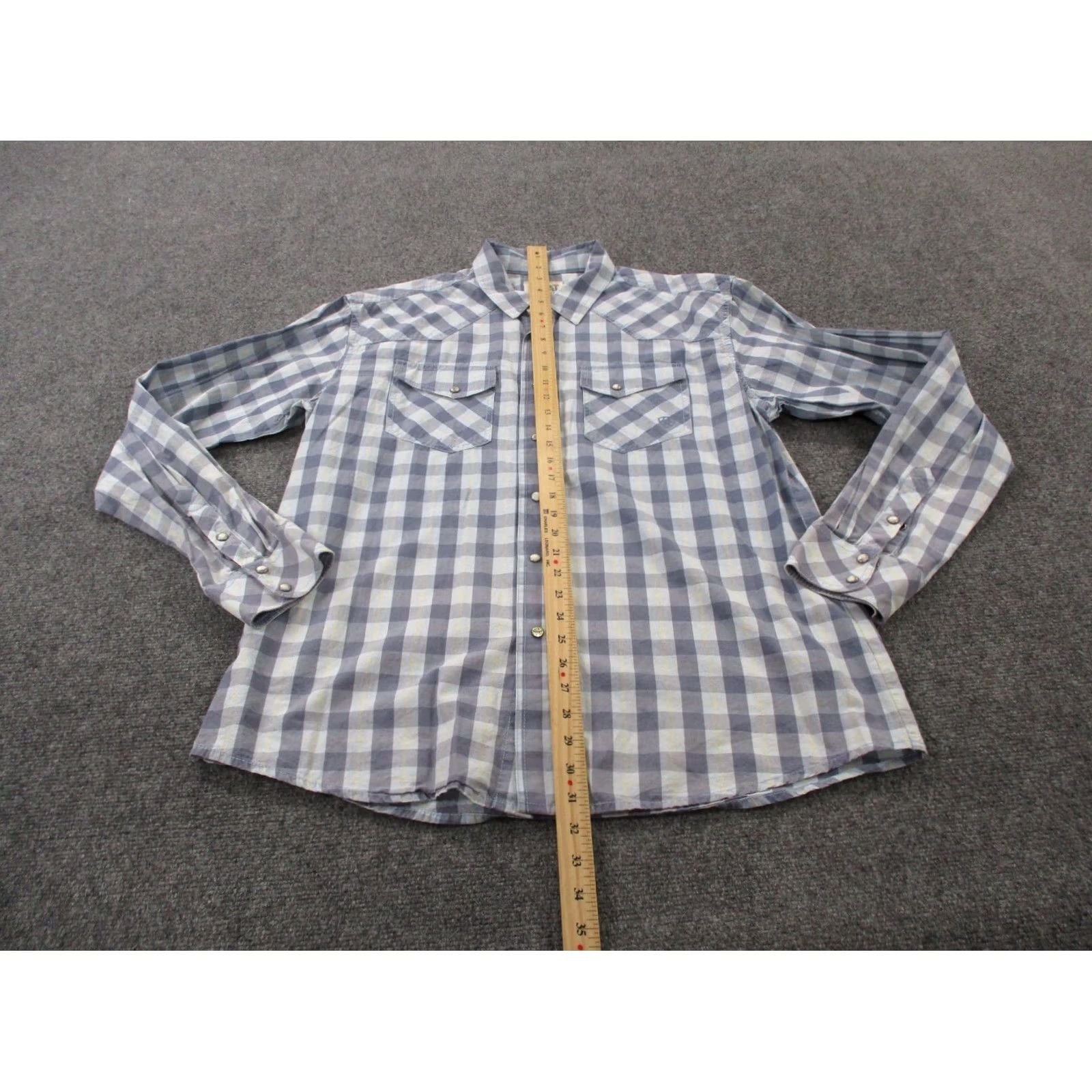 Ariat Ariat Plaid Shirt Mens XL Western Pearl Snap Rodeo Cowboy Athletic Retro Fit Size US XL / EU 56 / 4 - 3 Thumbnail