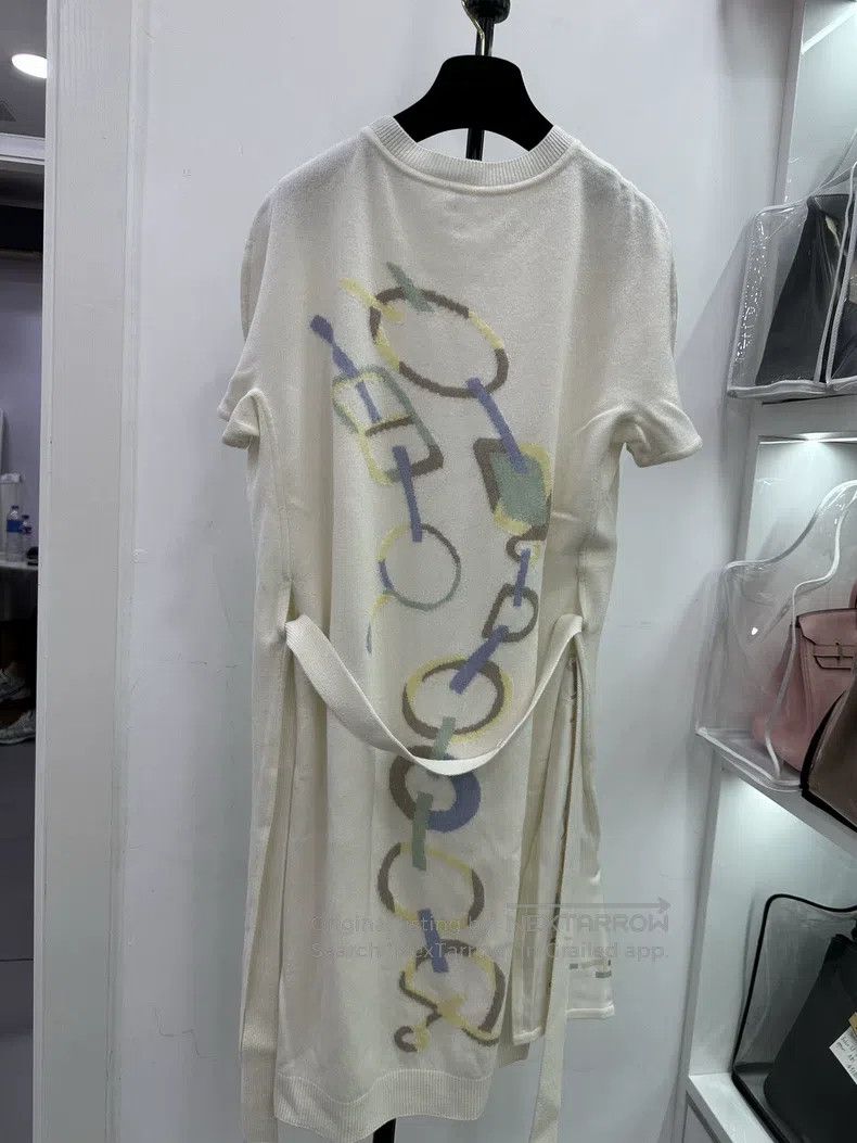 Hermes Hermes Chain Print Silk Dress Size S / US 4 / IT 40 - 2 Thumbnail