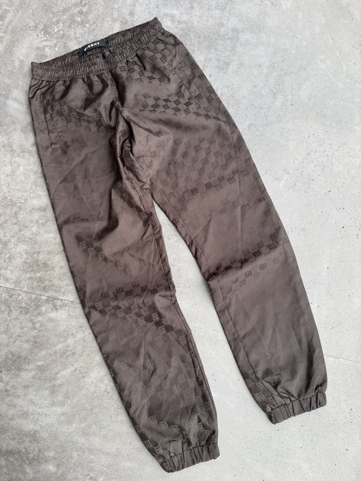 Misbhv Misbhv monogram brown jogger sweatpants nylon streetwear Size US 32 / EU 48 - 1 Thumbnail