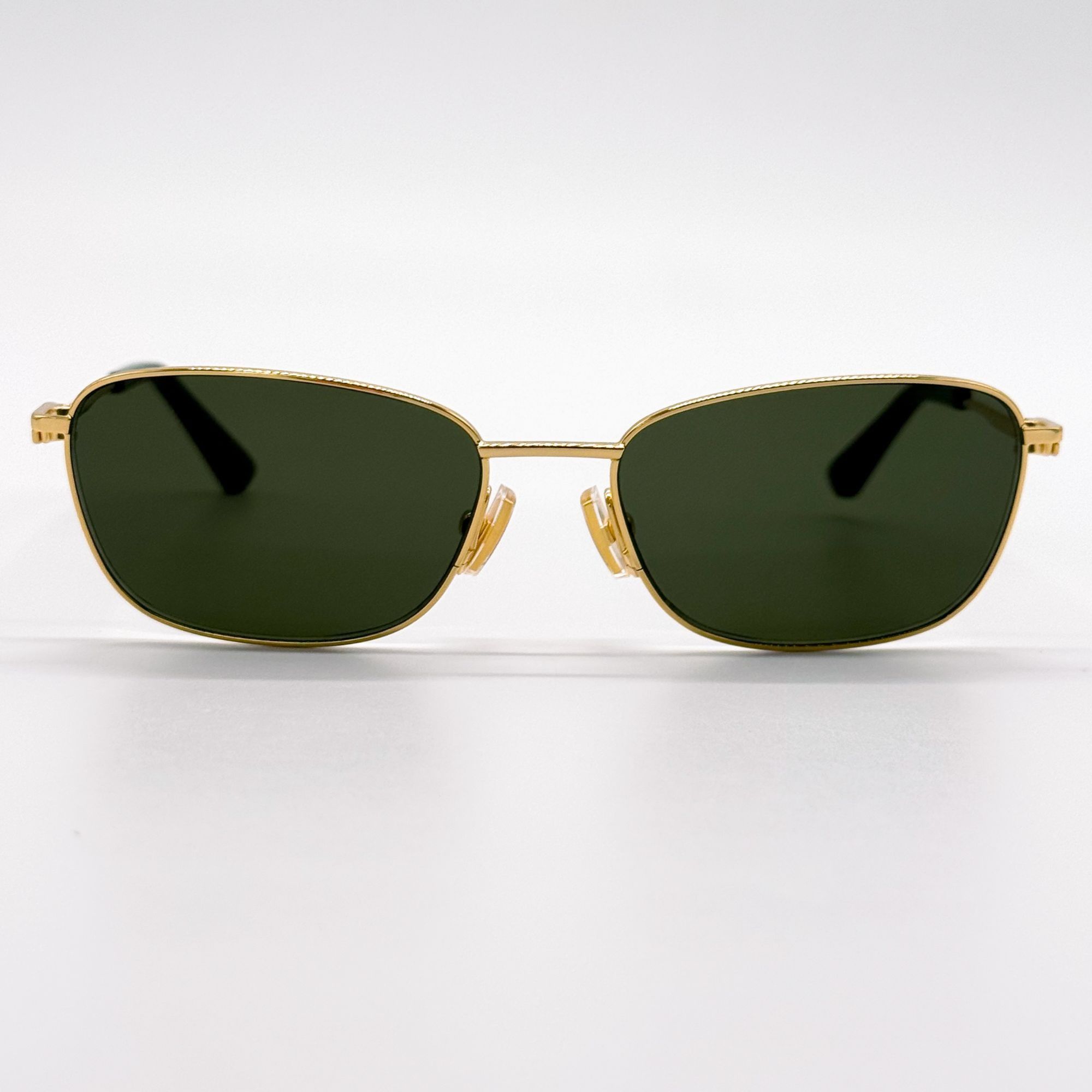 Bottega Veneta NEW BOTTEGA VENETA SUNGLASSES BV1300S 002 WOMEN GOLD/GREEN Size ONE SIZE - 3 Thumbnail