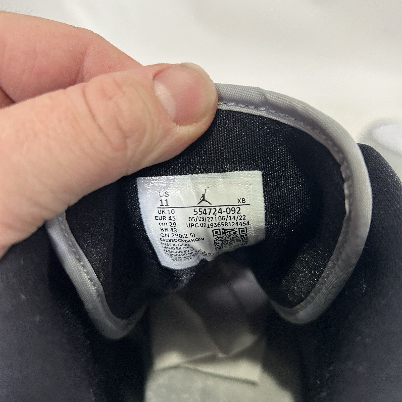Jordan Brand Nike Air Jordan 1 Mid Retro “Light Smoke Grey” Size US 11 / EU 44 - 8 Thumbnail