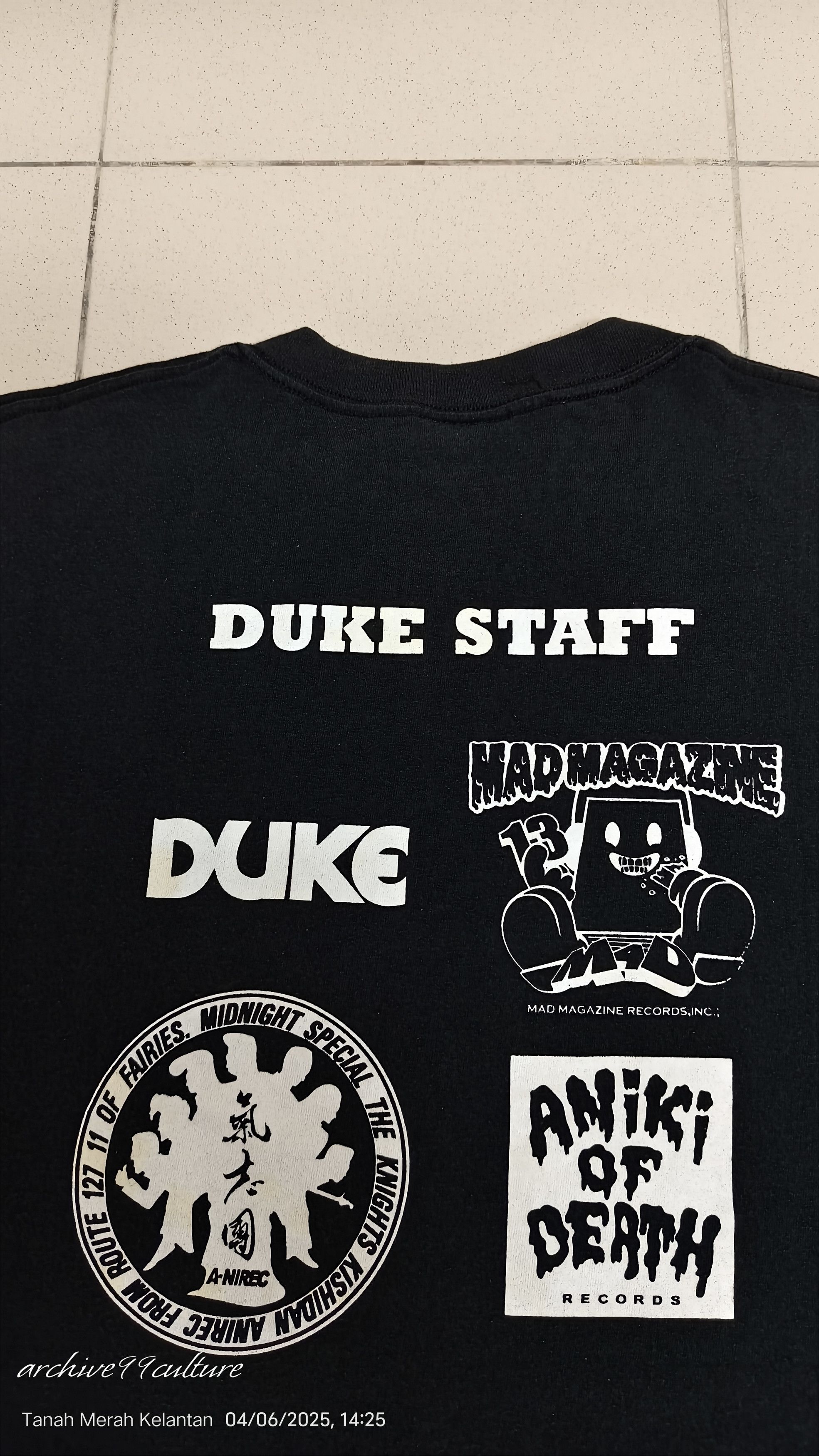 Vintage Duke staff MAD MAGAZINE / A-Ni REC / Aniki of Death tee Size US XXL / EU 58 / 5 - 1 Thumbnail