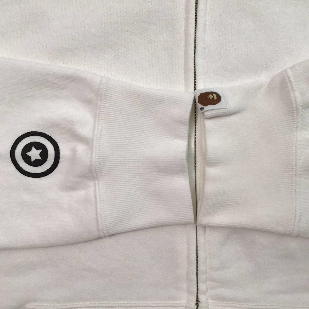 Bape BAPE Shark full zip hoodie 1st camo white a bathing ape Size US L / EU 52-54 / 3 - 6 Thumbnail