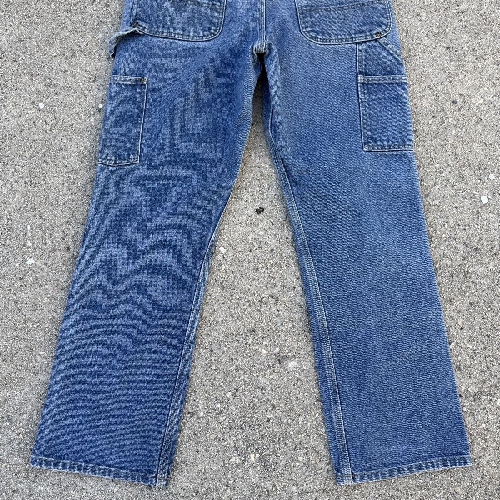Carhartt × Essentials × Vintage Vintage Carhartt Faded Blue Denim Double Knees 32x30 Grunge Size US 32 / EU 48 - 6 Thumbnail