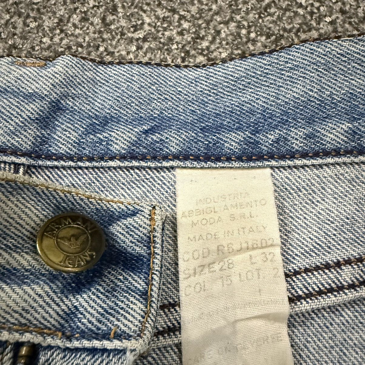 Armani Vintage 90s Armani Dirty Wash Metal Logo Jeans Amiri Style Size US 28 / EU 44 - 15 Thumbnail