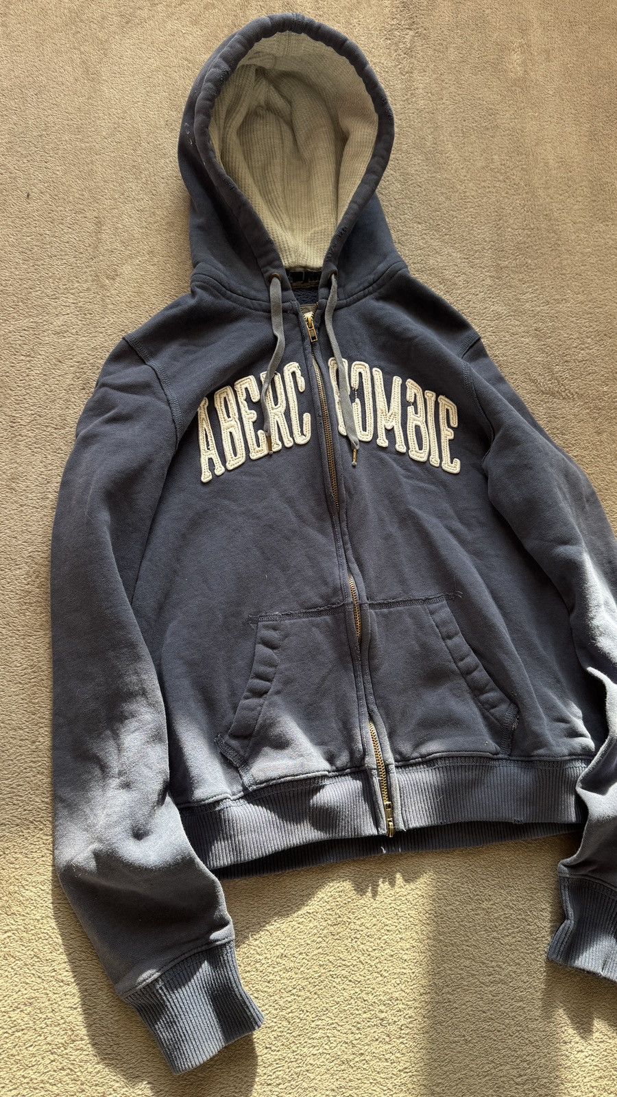 Japanese Brand Y2K A&F faded Zip Hoodie ifsixwasnine LGB dirty carhartt Size US M / EU 48-50 / 2 - 2 Thumbnail