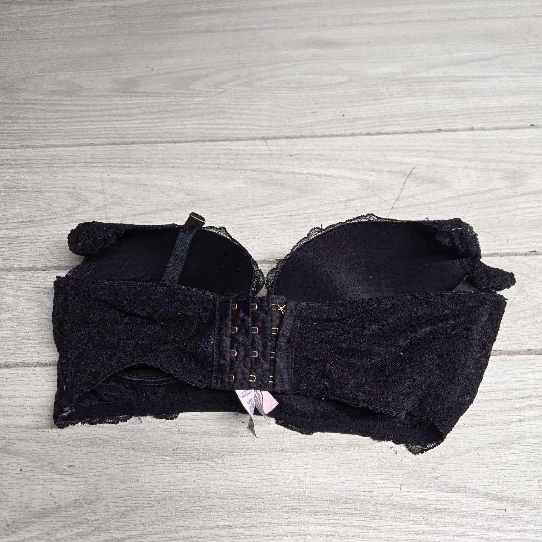 Victoria's Secret Victoria's Secret Black Lace T-Shirt Bra 34DD Womens Size ONE SIZE - 3 Thumbnail