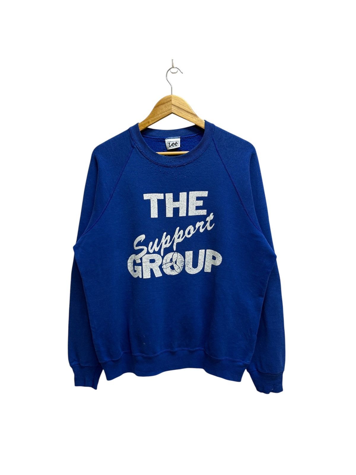 Lee Vintage 90s Lee The Suport Group Crewneck Sweatshirt Size US L / EU 52-54 / 3 - 1 Thumbnail