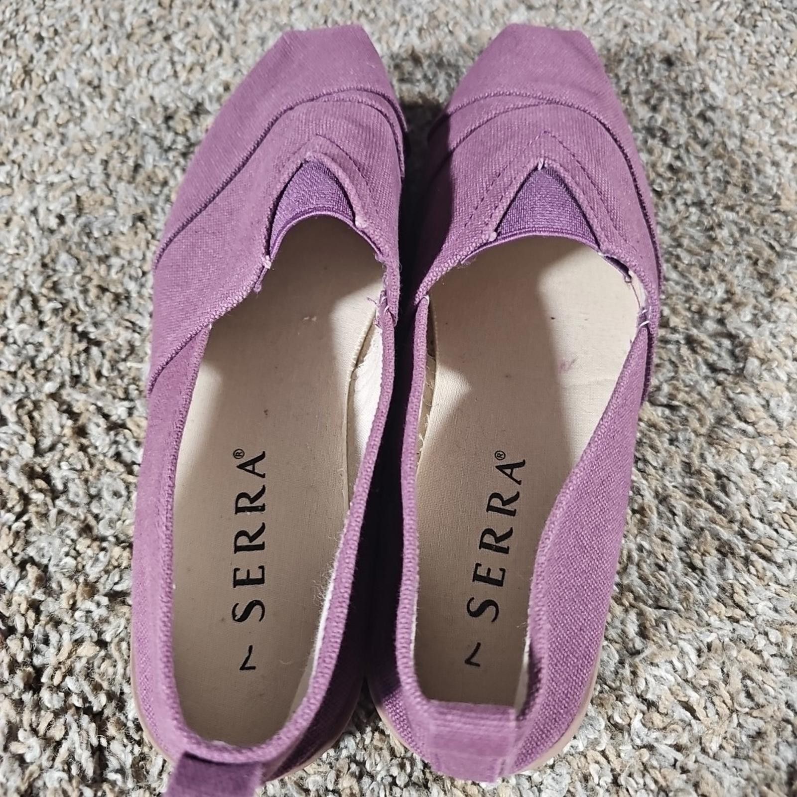 Marine Serre SERRA 49793 Purple Loafer Slip On Shoes Sz 7 Size US 7 / IT 37 - 4 Thumbnail