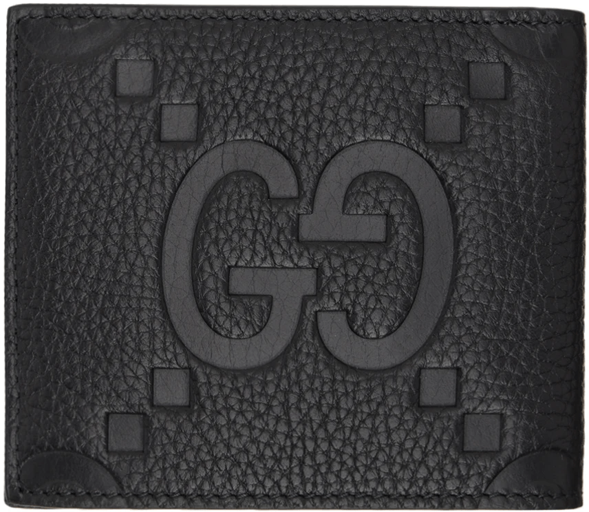 Gucci oc11z1225 Size: OS / GG Jumbo Bi Fold Wallet in Black Size ONE SIZE - 3 Thumbnail