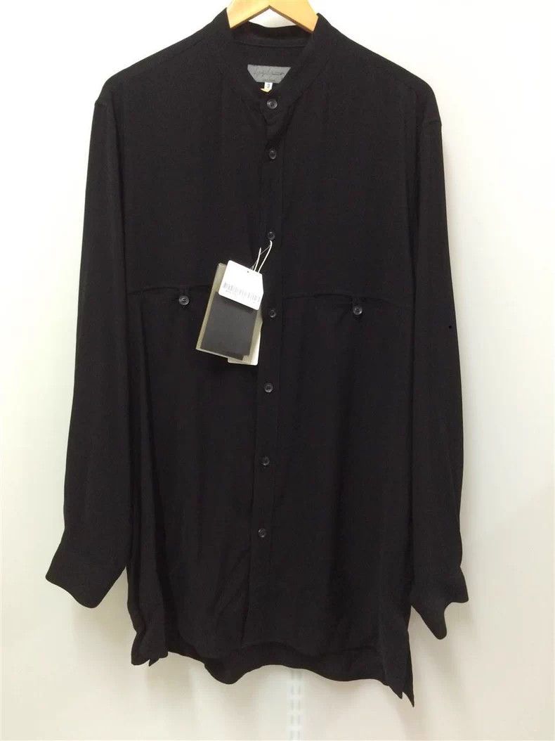 Yohji Yamamoto Yohji Yamamoto Pour Homme Stand Collar Shirt Size US L / EU 52-54 / 3 - 1 Thumbnail