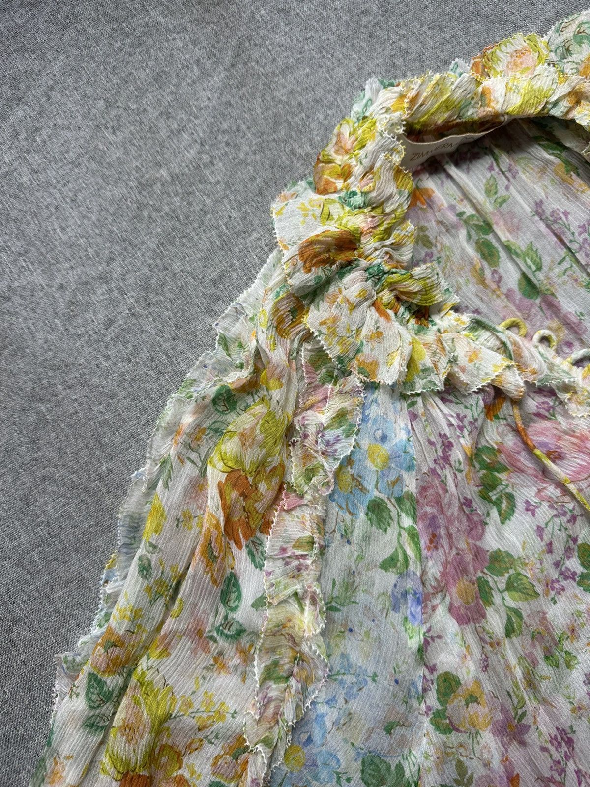 Zimmermann Zimmermann Silk Multi color Floral Dress Size S / US 4 / IT 40 - 10 Thumbnail