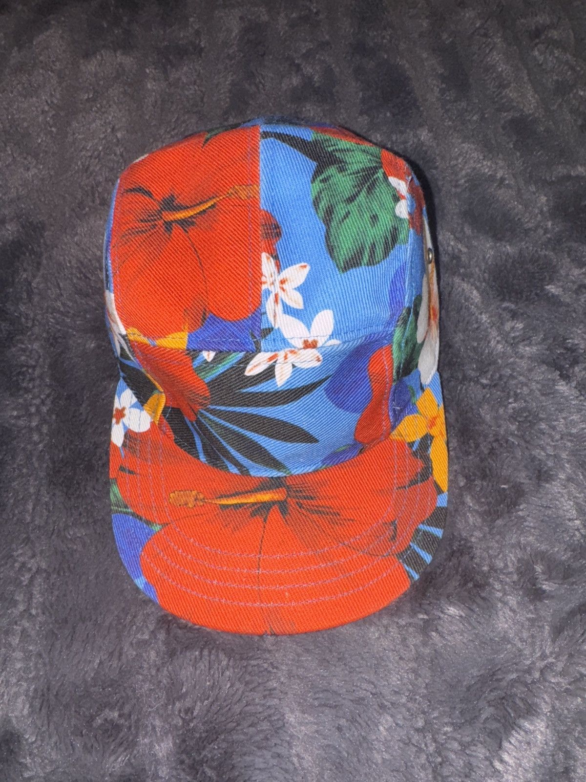 AMI AMI Floral Print Hat Size ONE SIZE - 1 Thumbnail