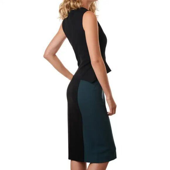 Stella McCartney Stella McCartney Two Tone Peplum Midi Dress Size XS / US 0-2 / IT 36-38 - 15 Thumbnail
