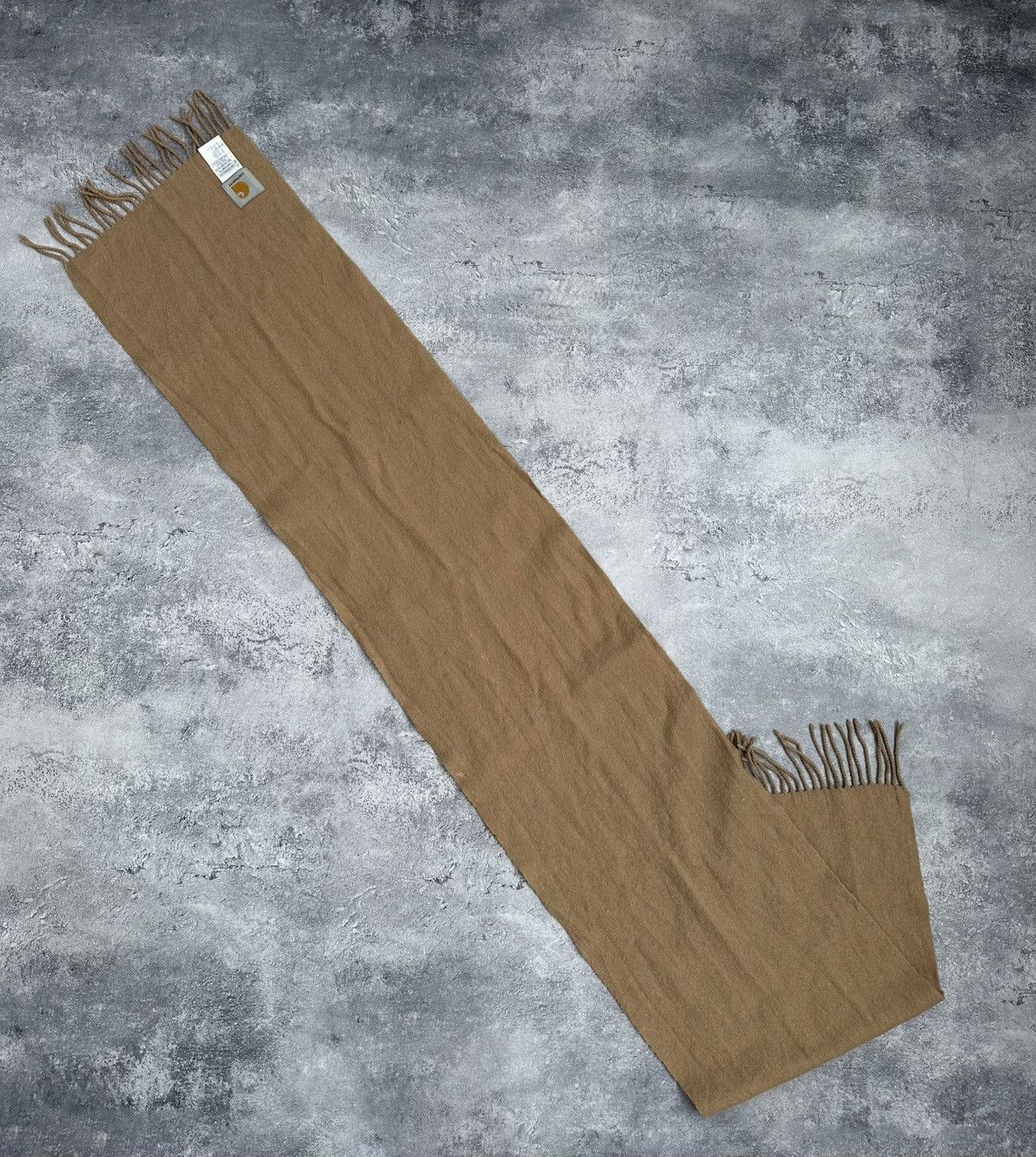 Carhartt Y2K Vintage Carhartt Wool Scarf Muffler Beige Neck Wear OS Size ONE SIZE - 4 Thumbnail