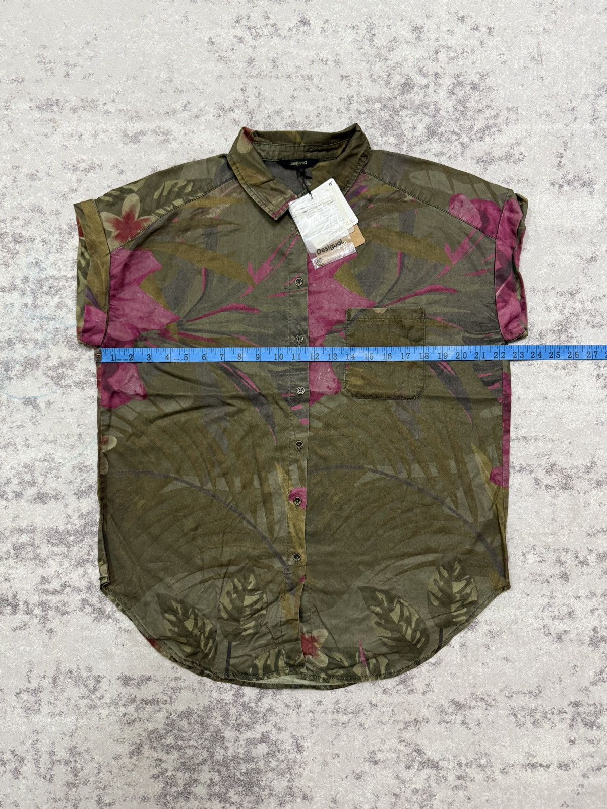 Desigual Desiqual Tencel Tropical Shirt “Rous” Size L / US 10 / IT 46 - 17 Thumbnail