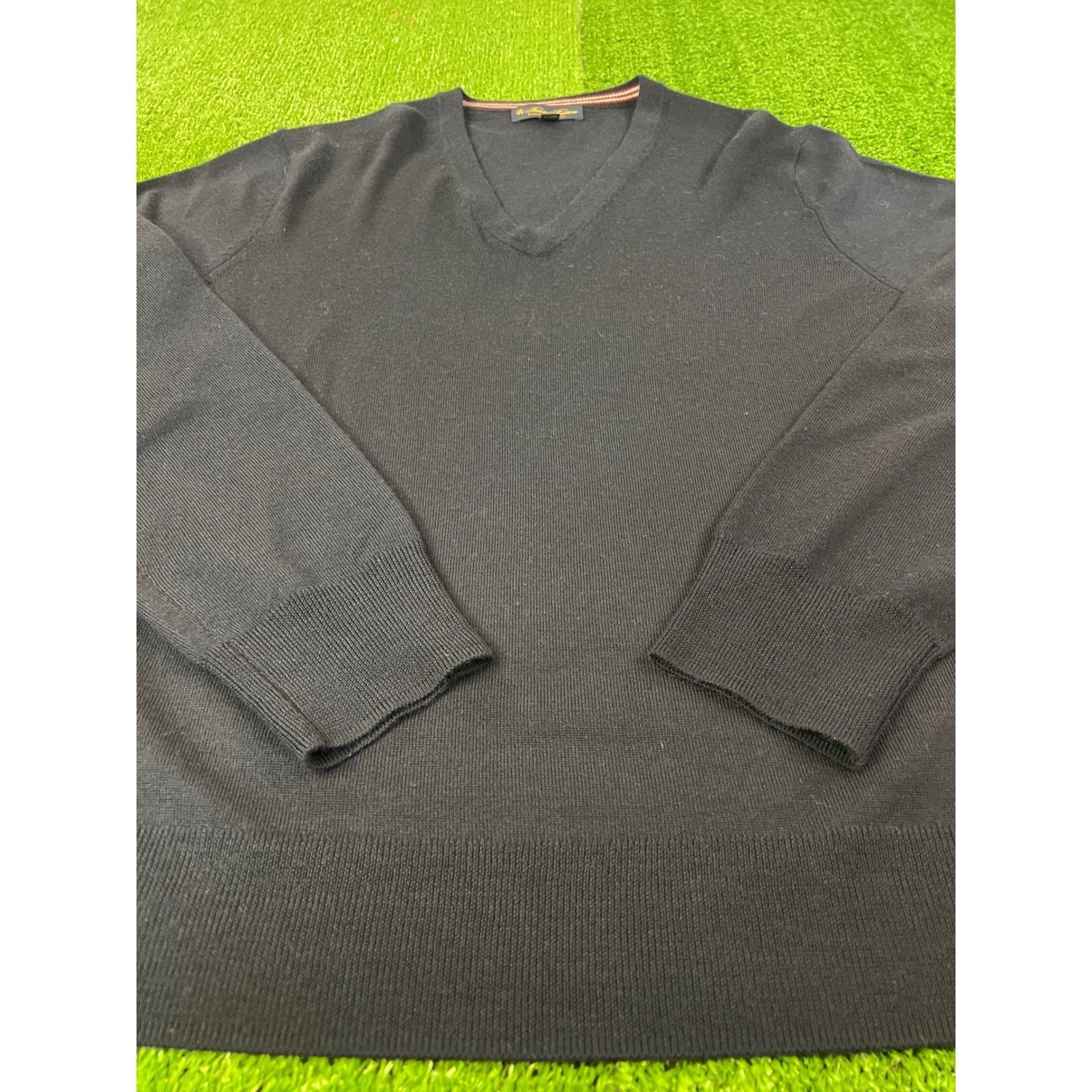 Brooks Brothers Brooks Brothers Mens Black Fine Merino Wool XL Size US XL / EU 56 / 4 - 2 Thumbnail