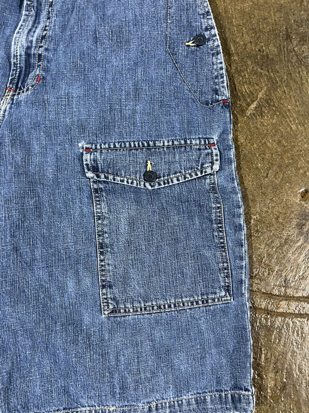 JNCO × Tommy Hilfiger × Vintage Crazy Y2K Tommy Hilfiger Cargo Jorts Skater Baggy Shorts Size US 34 / EU 50 - 4 Thumbnail