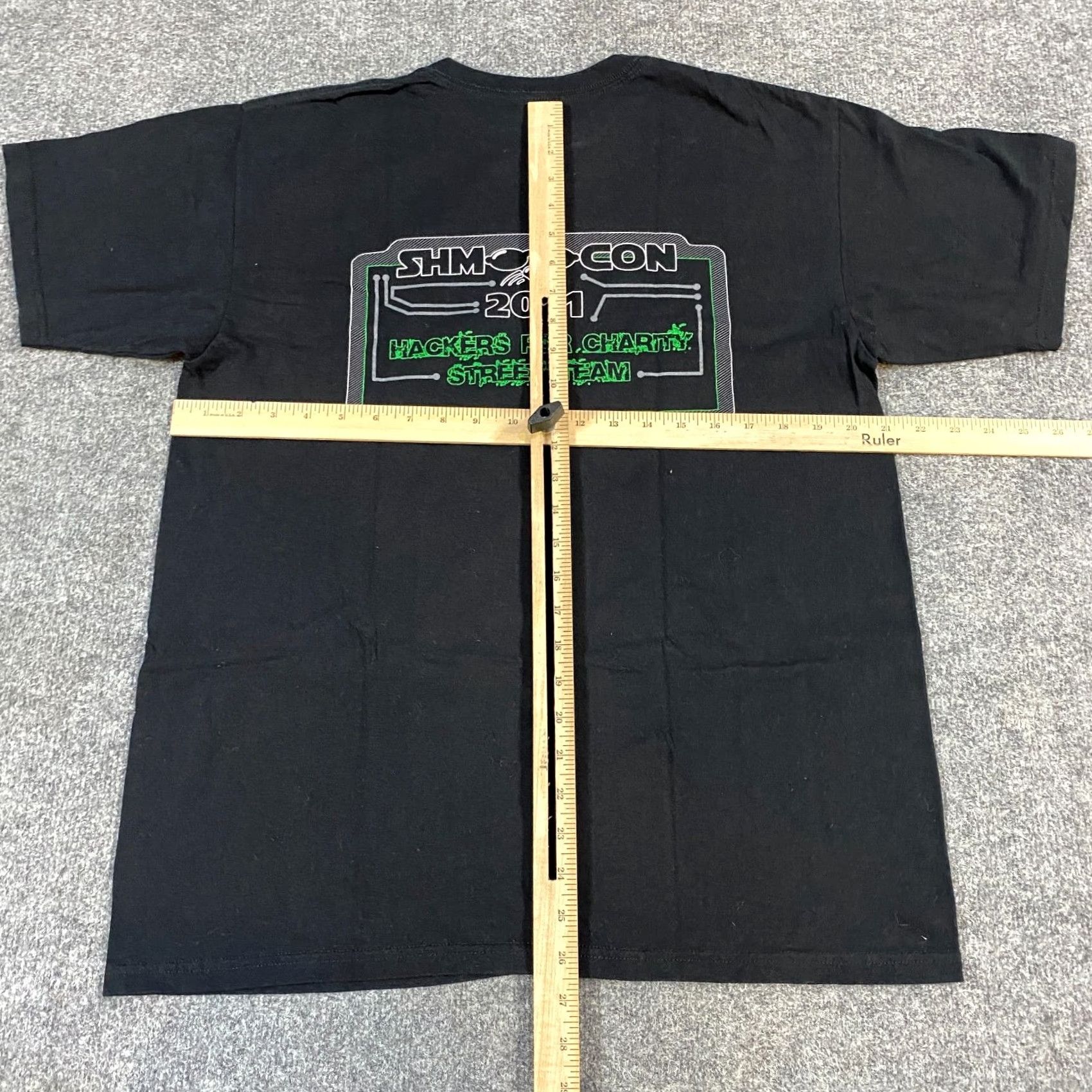 Doublet Unbranded L T-Shirt Black Cotton SHM Con Double Sided 2011 Crew Neck Short Sleeve Unisex Adults Mens Womens Shirts Shirt Size US L / EU 52-54 / 3 - 2 Thumbnail