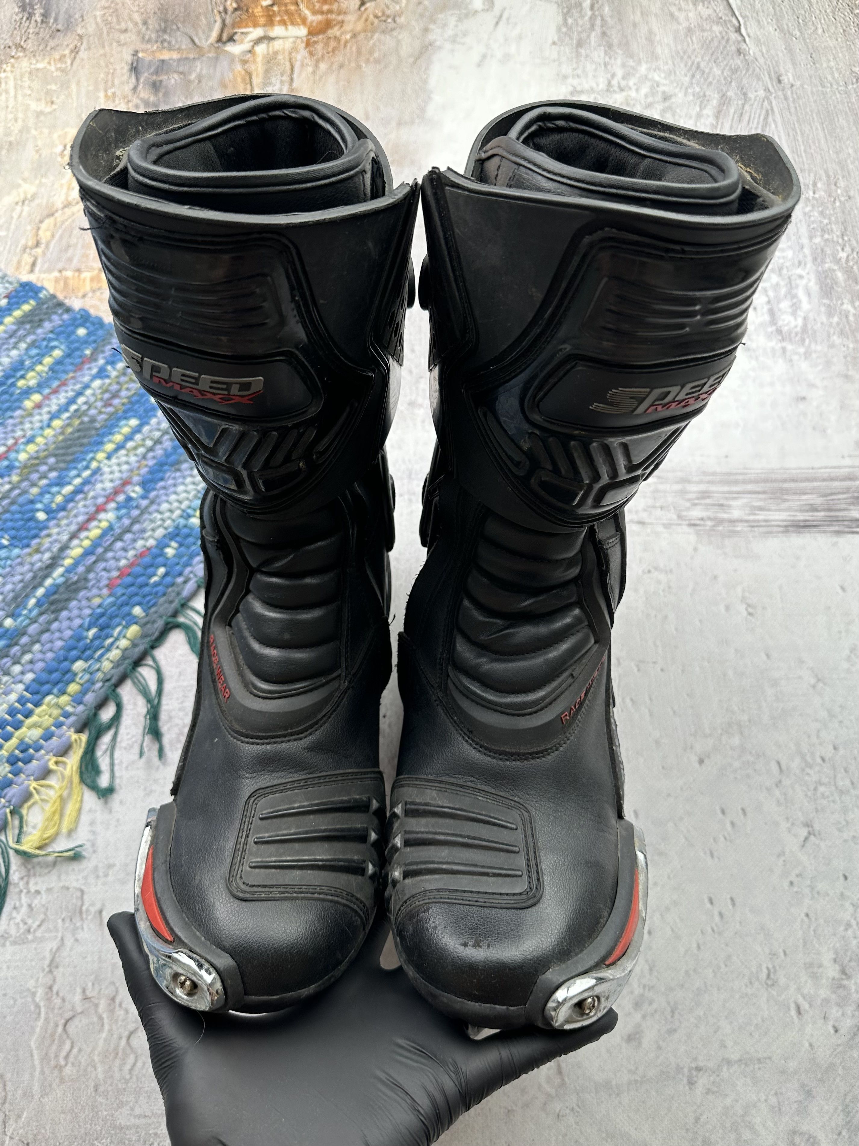 Japanese Brand Racing Moto Biker Hype Boots Size US 12 / EU 45 - 8 Thumbnail