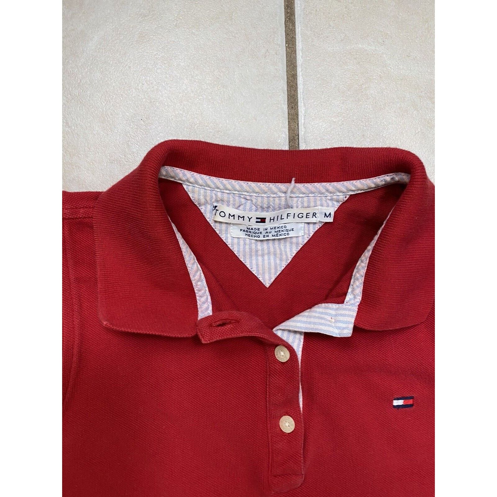 Tommy Hilfiger Tommy Hilfiger Logo Red Sleeveless Polo Shirt Women Size M Size M / US 6-8 / IT 42-44 - 2 Thumbnail