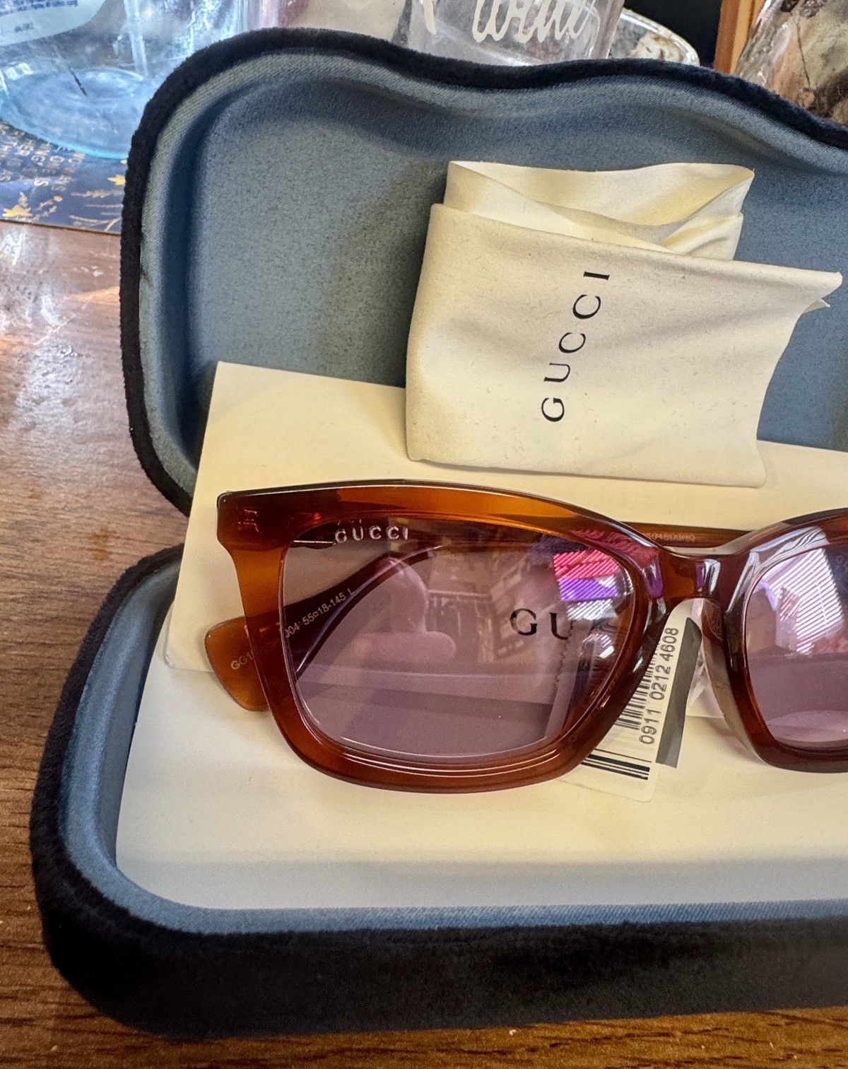 Gucci Gucci 55mm Square Sunglasses Qty: 1 HAVANA Size ONE SIZE - 3 Thumbnail