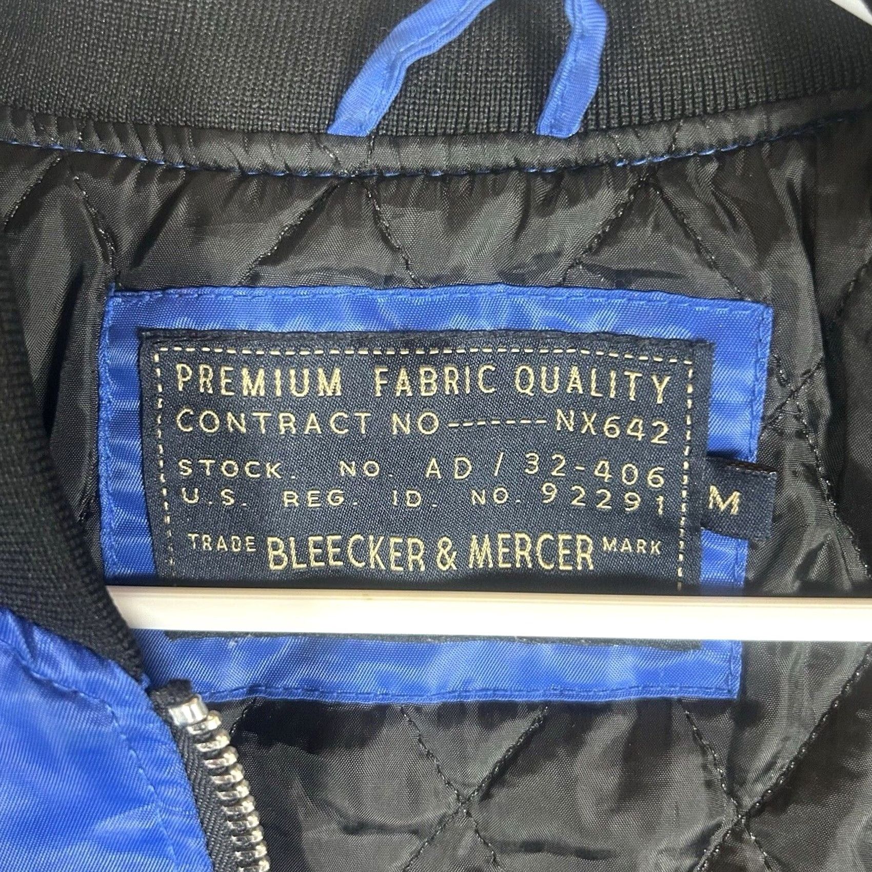 NANGA VINTAGE Bleecker & Mercer Bear Gang Bomber Jacket Nylon Blue Flow Size M Classic Unisex Adults Zip Pockets Full Zip Campaign/Theme Gang Size US M / EU 48-50 / 2 - 5 Thumbnail