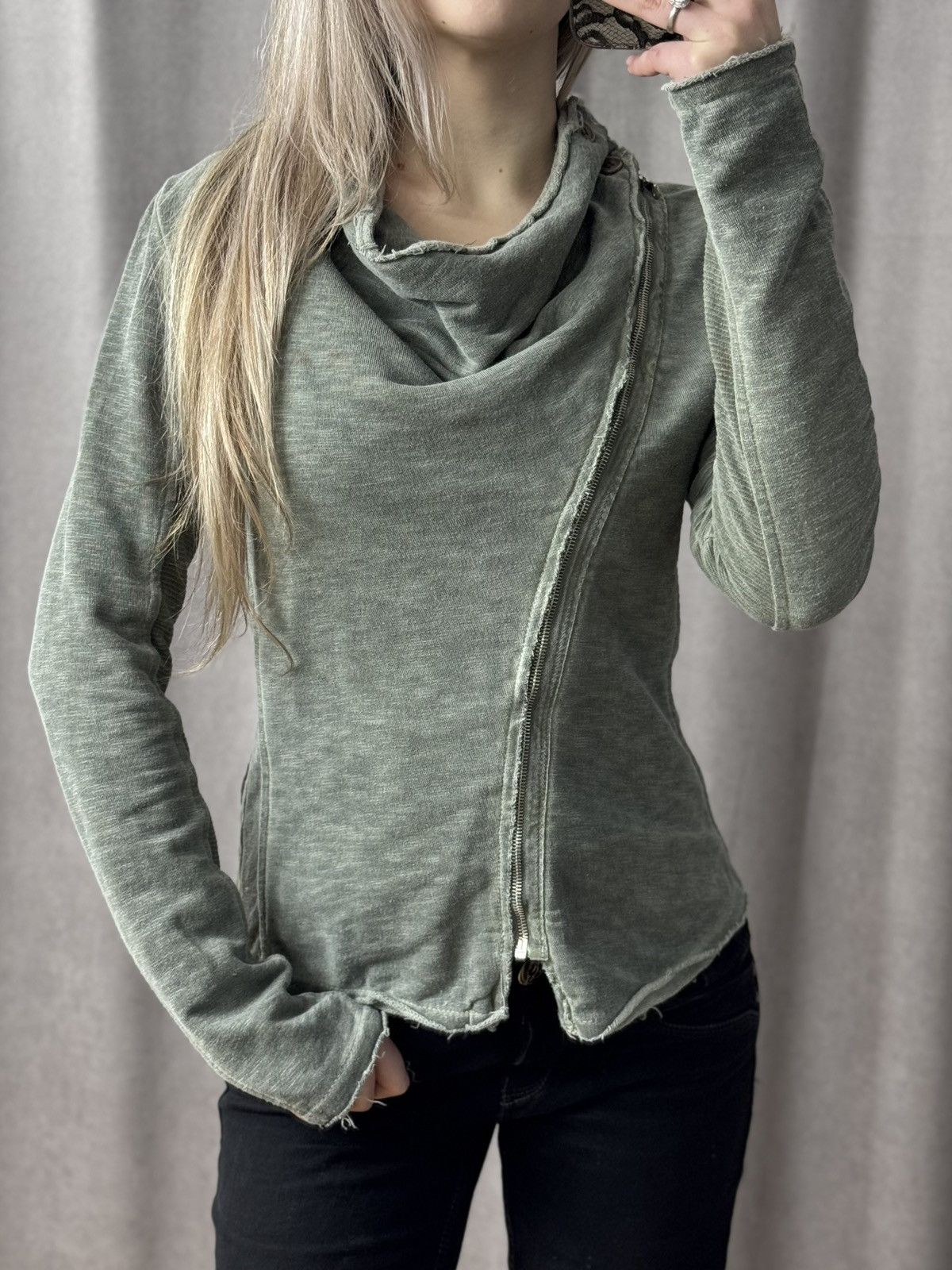 Diesel Vintage Hoodie Long Sleeve Zip Metal Rock Owens Style Size M / US 6-8 / IT 42-44 - 5 Thumbnail