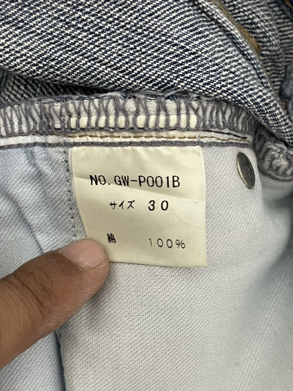 Japanese Brand Patchwork Jeans Global Work Painted Regular 3🟦8 Size US 32 / EU 48 - 16 Thumbnail