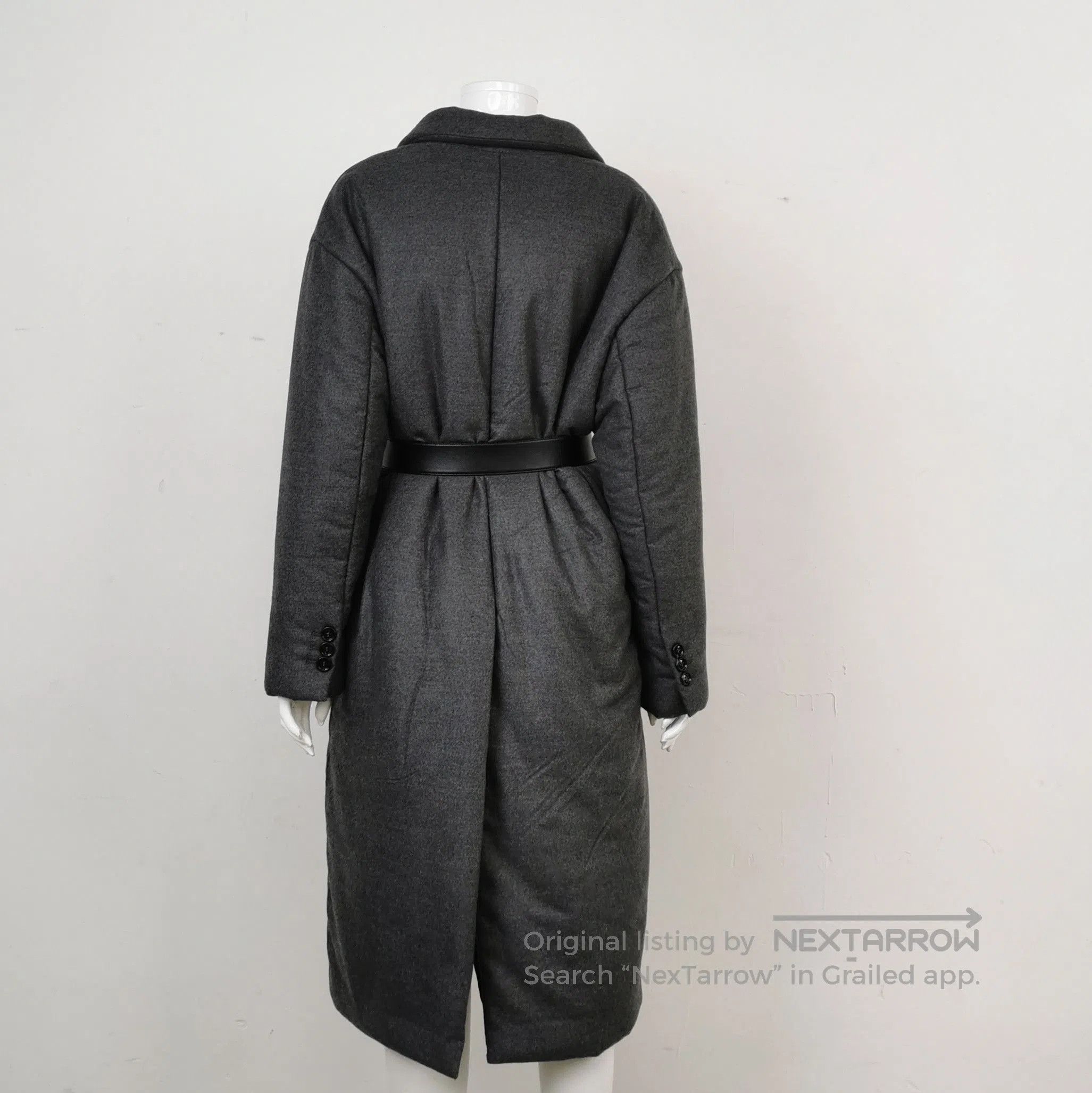 Prada Prada Charcoal Wool Cashmere Blend Coat . Size US S / EU 44-46 / 1 - 2 Thumbnail