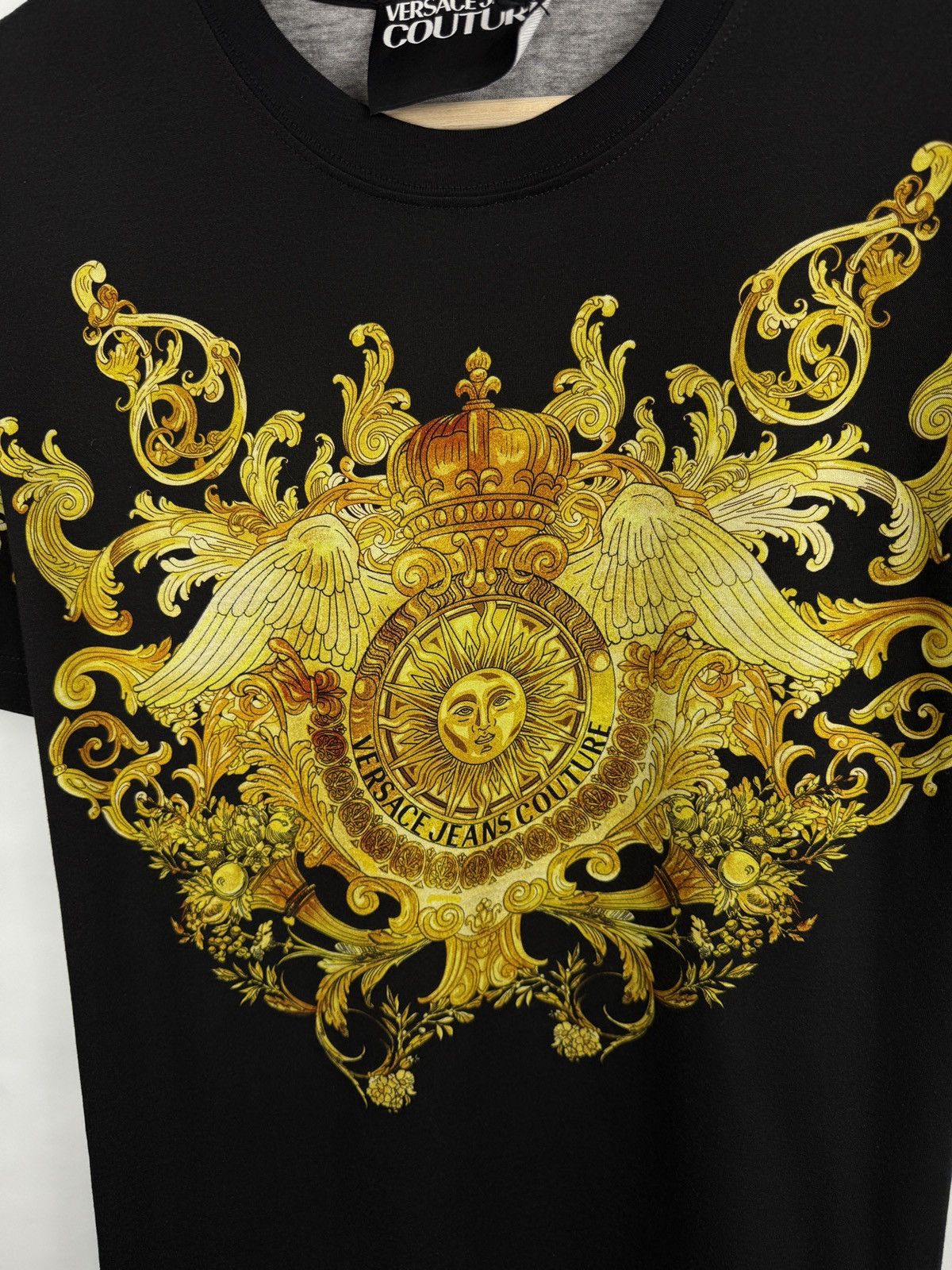 Versace Jeans Couture 🇮🇹❗️NEW Versace Jeans Couture Baroque Barocco Print T-Shirt Size US L / EU 52-54 / 3 - 11 Thumbnail