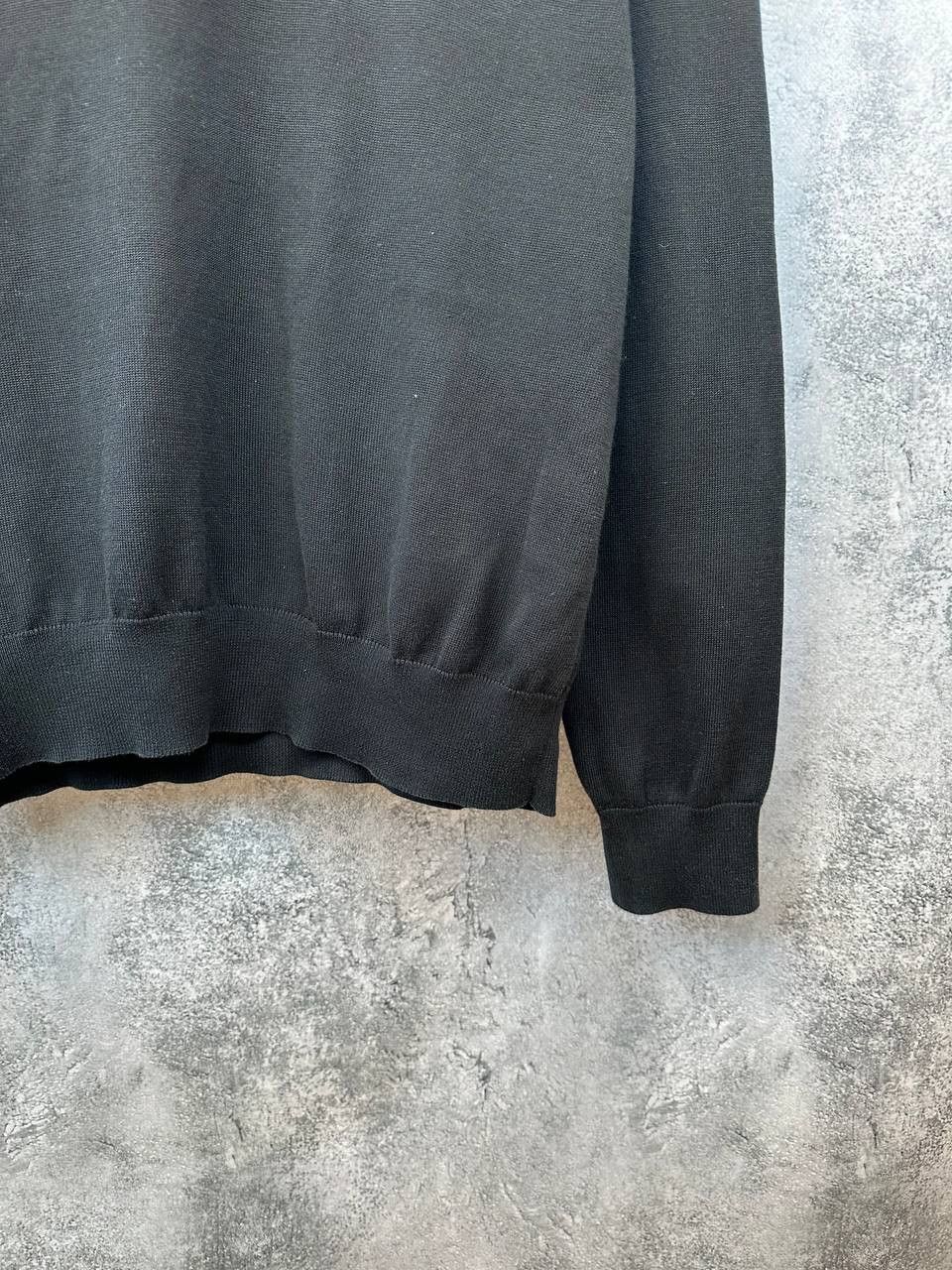 Polo Ralph Lauren Polo Ralph Lauren V-Neck Pima Cotton Sweater Black Jumper Size US L / EU 52-54 / 3 - 9 Thumbnail
