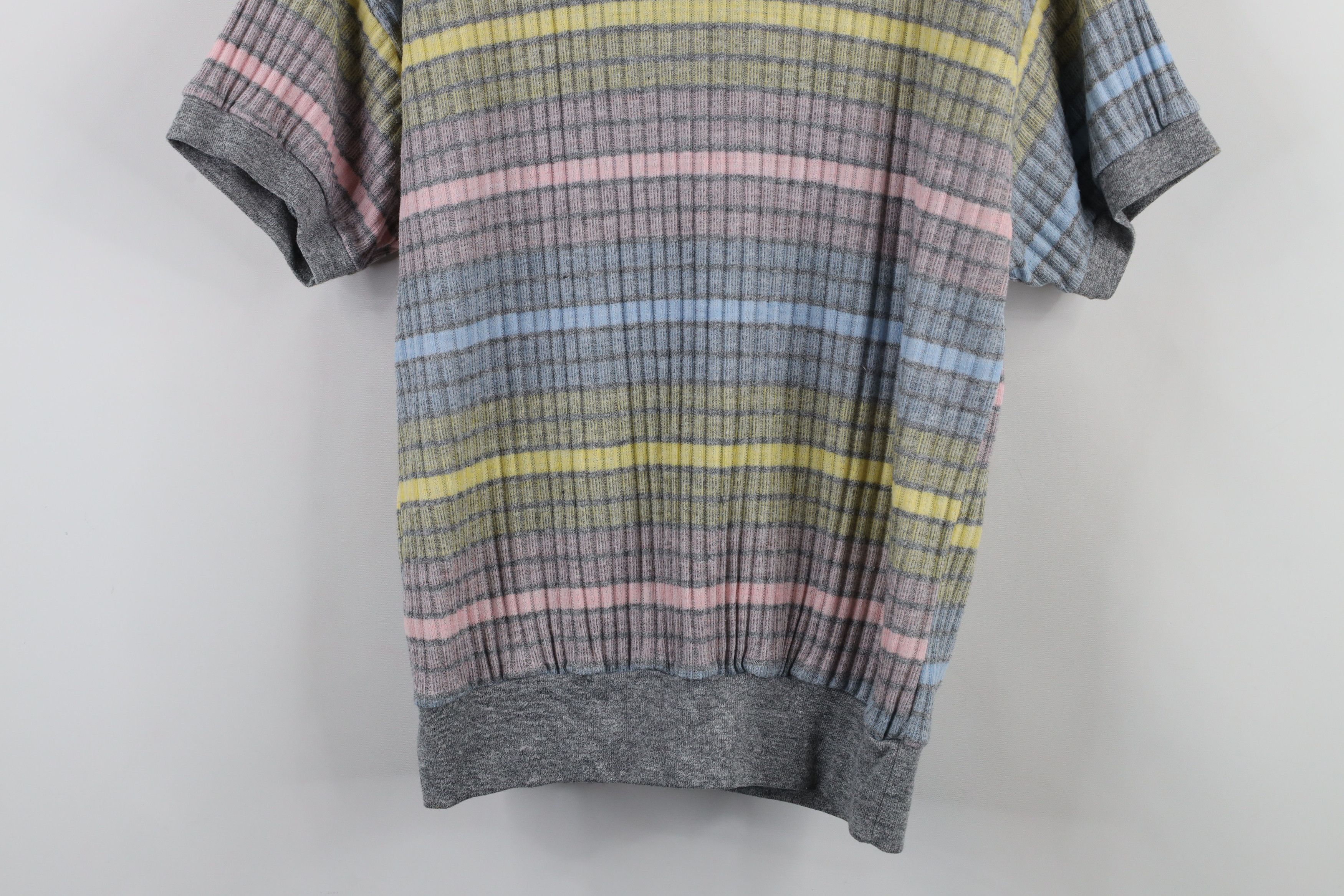 Vintage Vintage 90s Streetwear Ribbed Short Sleeve Sweater USA Size M / US 6-8 / IT 42-44 - 10 Thumbnail